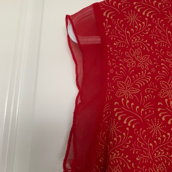 Part Two V-neck sheer cap sleeve tank - Picture 3 of 4